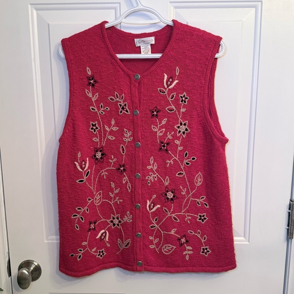 Northern Reflections Red Knit Sweater